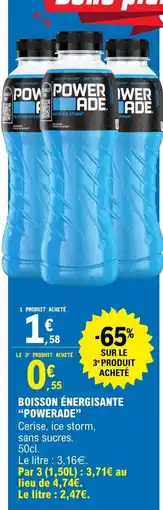 E.Leclerc Powerade Boisson énergisante offre