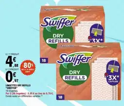 E.Leclerc Swiffer DRY REFILLS offre
