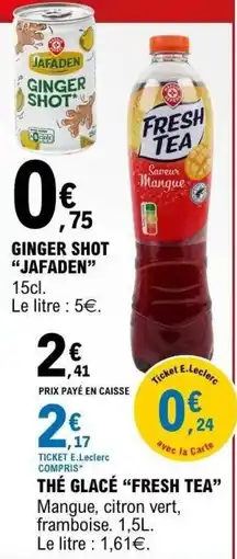 E.Leclerc JAFADEN GINGER SHOT offre