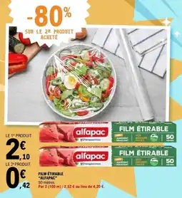 E.Leclerc alfapac FILM ÉTIRABLE offre