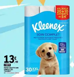 E.Leclerc Kleenex Papier toilette soin complet XXL offre