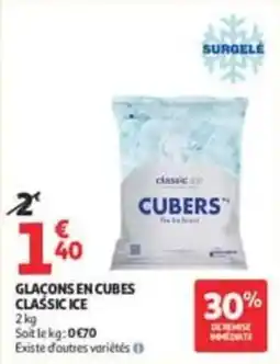 Auchan Supermarché CUBERS Glaçons en cubes offre