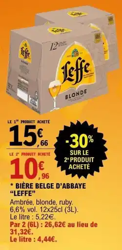 E.Leclerc Leffe Blonde offre
