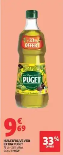 Auchan Supermarché PUGET Huile d'olive vierge extra offre