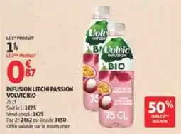 Auchan Supermarché VOLVIC INFUSION BIO offre