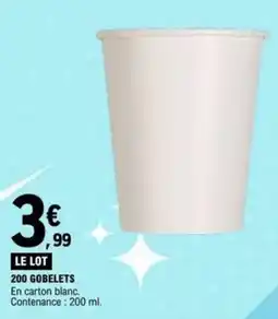 E.Leclerc GOBELETS offre
