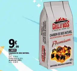 E.Leclerc Charbon de bois naturel offre
