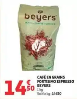 Auchan Supermarché beyers CAFÉ EN GRAINS offre