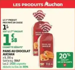Auchan Supermarché Auchan Pains au chocolat offre