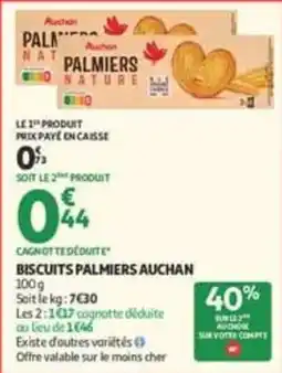 Auchan Supermarché Auchan Palmiers Nature offre