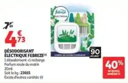 Auchan Supermarché Febreze Désodorisant Électrique offre