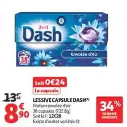 Auchan Supermarché Dash LESSIVE CAPSULE offre
