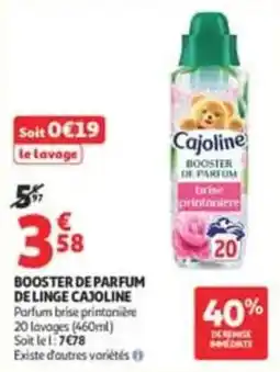 Auchan Supermarché Cajoline BOOSTER DE PARFUM DE LINGE offre