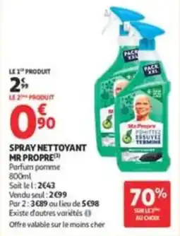 Auchan Supermarché Mr Propre Spray nettoyant offre