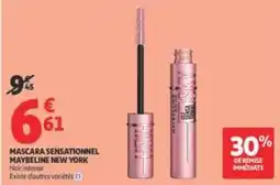 Auchan Supermarché MAYBELINE NEW YORK MASCARA SENSATIONNEL offre