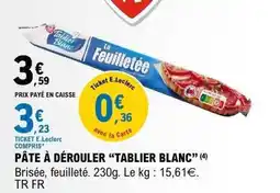E.Leclerc Tablier Blanc Pâte à dérouler offre
