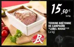 E.Leclerc Label Rouge Terrine bretonne de campagne offre