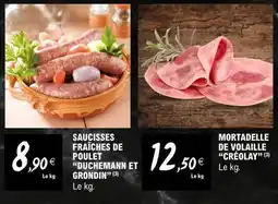 E.Leclerc DUCHEMANN ET GRONDIN Saucisses fraîches de poulet offre
