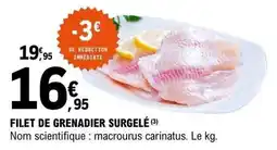 E.Leclerc FILET DE GRENADIER SURGELÉ offre