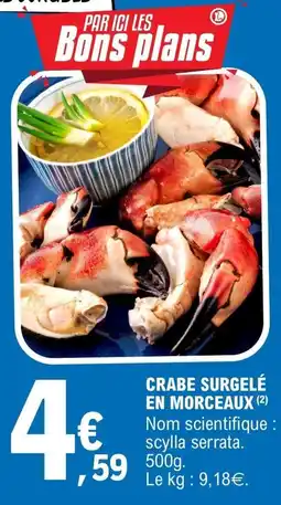 E.Leclerc CRABE SURGELÉ offre