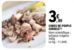 E.Leclerc CUBES DE POUPLE SURGELÉ offre