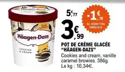 E.Leclerc Häagen-Dazs POT DE CRÈME GLACÉE offre