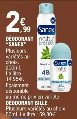 E.Leclerc Sanex Déodorant offre