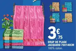 E.Leclerc Drap de plage jacquard offre