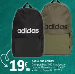 E.Leclerc Adidas sac a dos offre