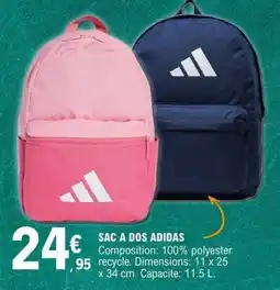 E.Leclerc Adidas sac a dos offre