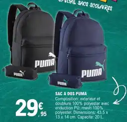 E.Leclerc PUMA SAC A DOS offre