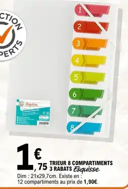E.Leclerc Esquisse TRIEUR 8 COMPARTIMENTS offre