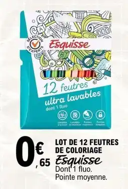 E.Leclerc Esquisse feutres de coloriage offre