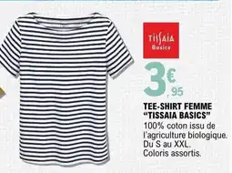 E.Leclerc Tissaia basics Tee-shirt feeme offre