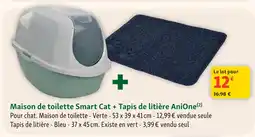 Maxi Zoo Smart cat / anione maison de toilette + tapis de litière offre