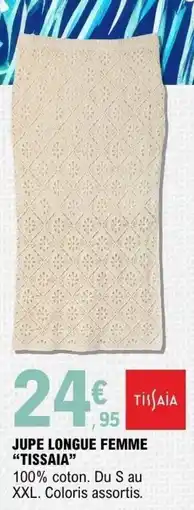 E.Leclerc Tissaia Jupe longue femme offre