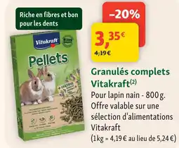 Maxi Zoo Vitakraft granulés complets offre