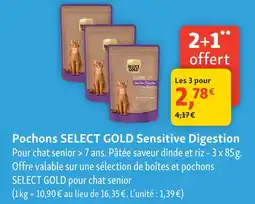 Maxi Zoo Select gold pochons sensitive digestion offre