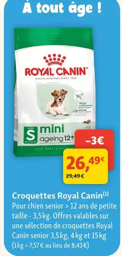 Maxi Zoo Royal canin croquettes mini ageing 12+ offre