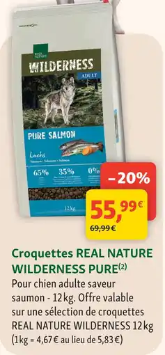 Maxi Zoo Real nature croquettes wilderness pure offre