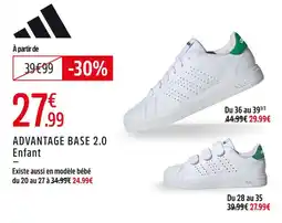 Intersport Adidas advantage base 2.0 offre