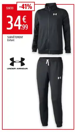 Intersport Under armour survêtement enfant offre