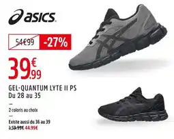 Intersport Asics gel-quantum lyte ii ps (du 28 au 35) offre