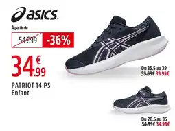 Intersport Asics patriot 14 ps enfant offre