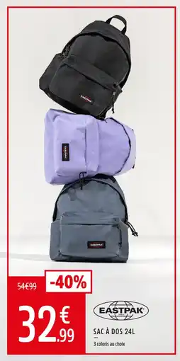 Intersport Eastpak sac à dos 24l offre