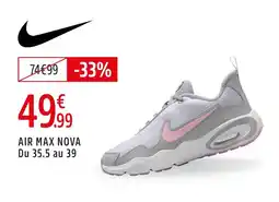 Intersport Nike air max nova offre