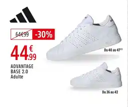Intersport Adidas advantage base 2.0 adulte offre