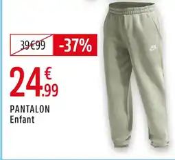 Intersport Nike pantalon enfant offre