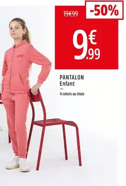 Intersport Pantalon enfant offre