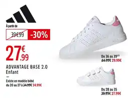 Intersport Adidas advantage base 2.0 offre